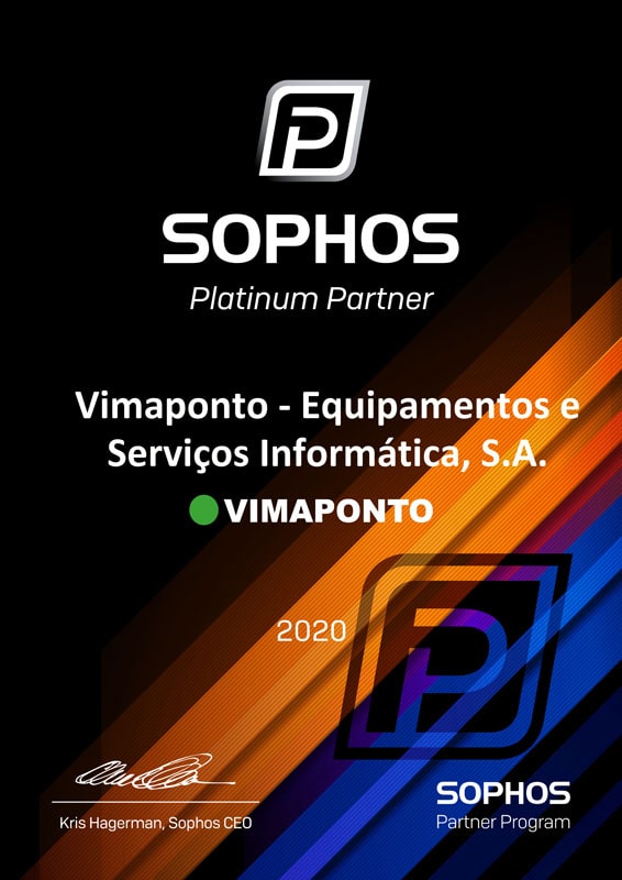VIMAPONTO é Sophos Platinum Partner : Vimaponto